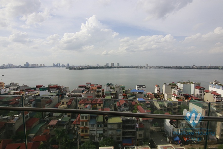 Lake view two bedrooms apartment for rent in Golden Westlake, Ha Noi